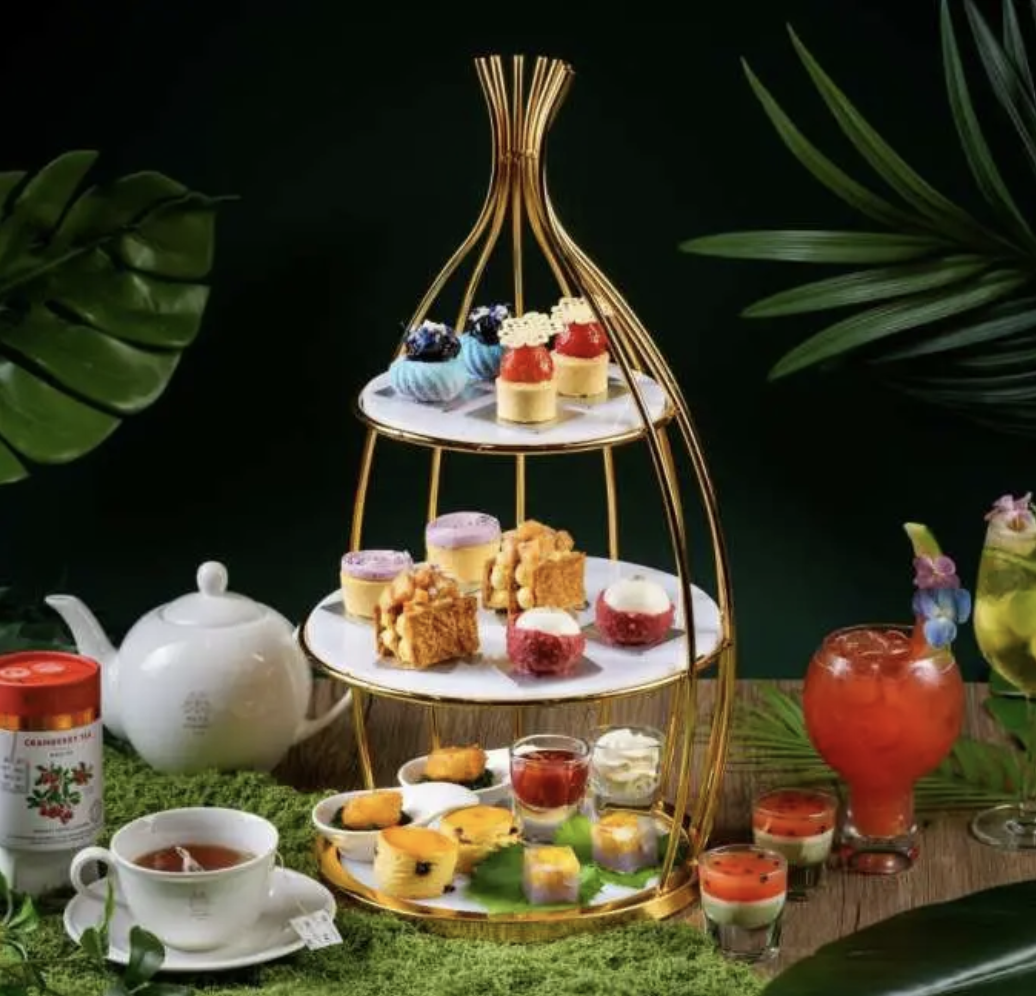 都會海逸酒店大堂吧下午茶優惠低至 84 折！METZ 果露凝香系列人均 HK$194 起，蝶豆花龍蝦寒天、北海道帶子配洛神花醬